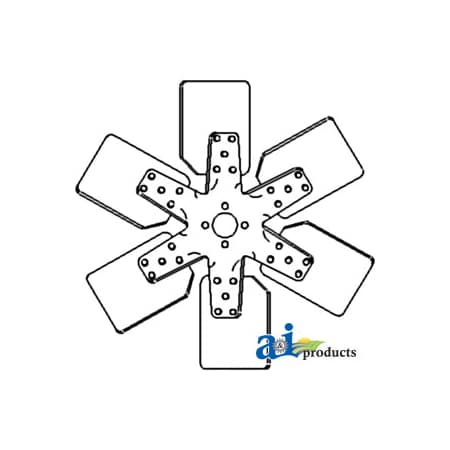 A & I Products Fan, 6 Blade 16.7" x16.7" x3" A-293691A1